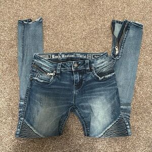 ROCK REVIVAL MOTO JEANS